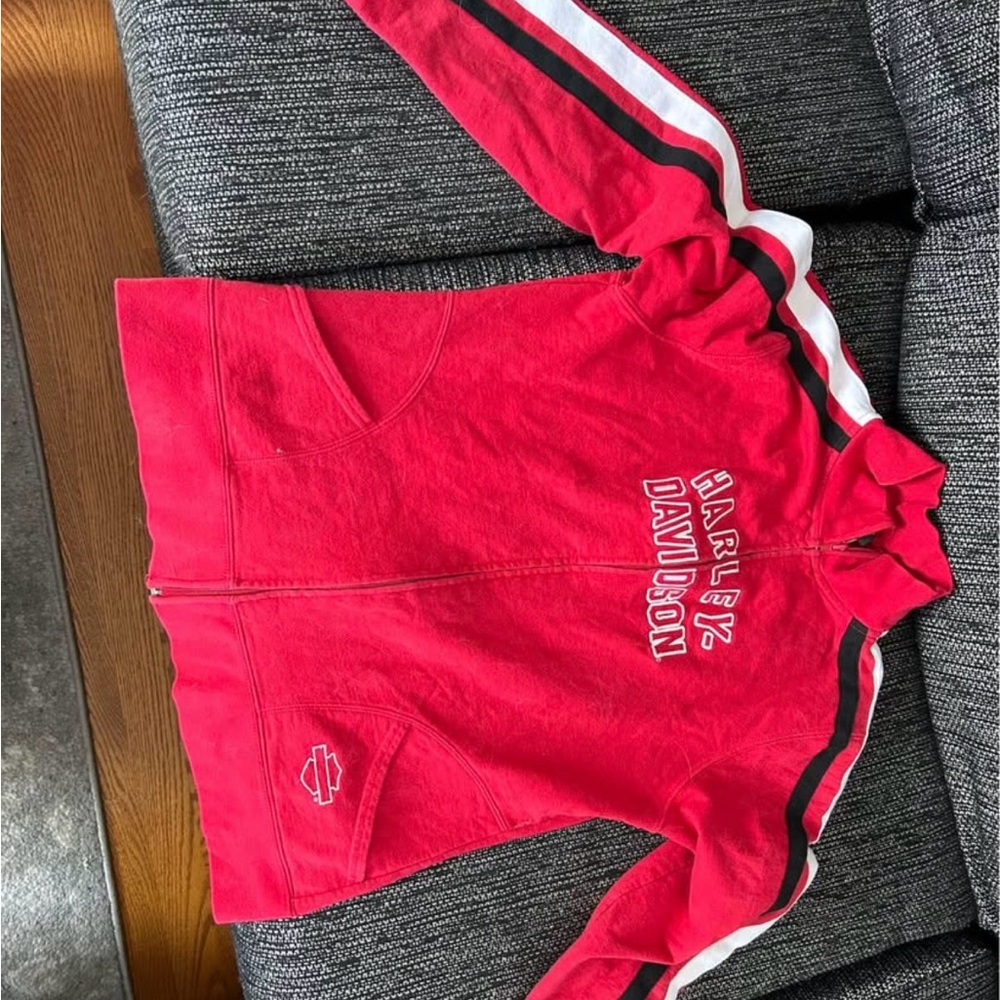 Harley-Davidson m Bright Red Zip Hoodie